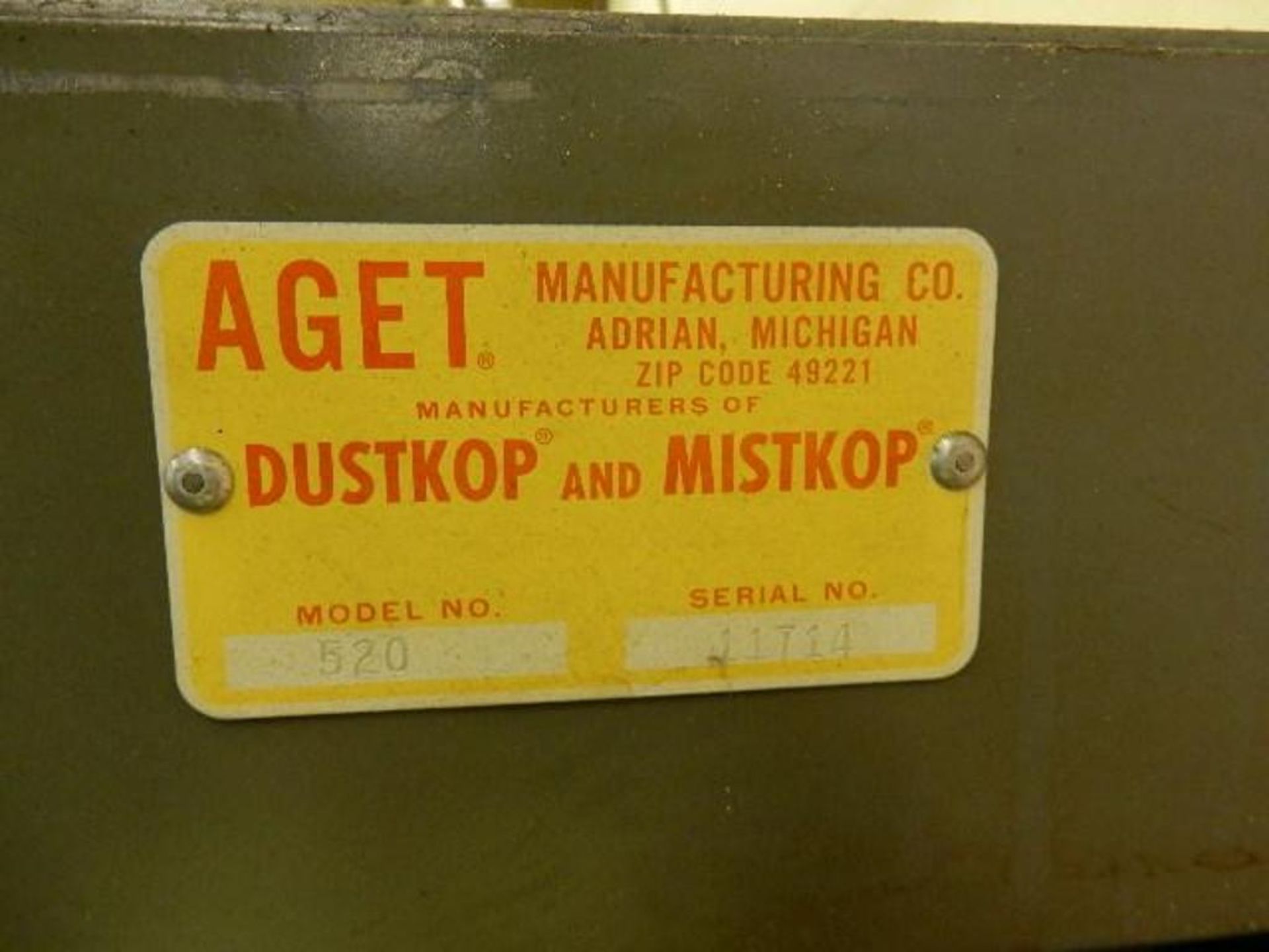 Aget Model 520 Dust Collector - Image 2 of 3