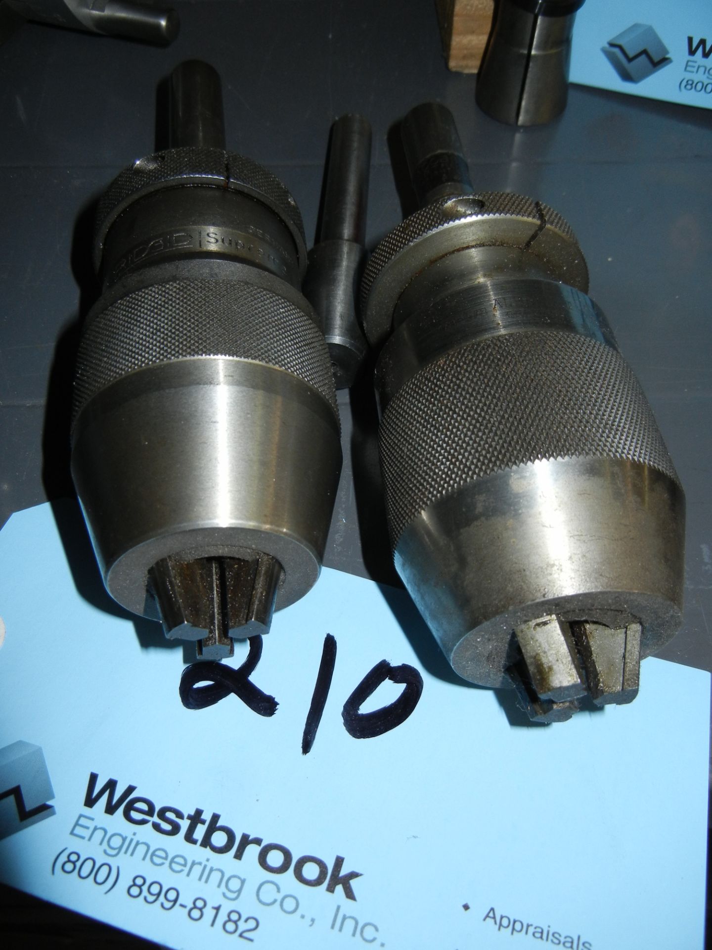 Two keyless drill chucks (1/8" to 5/8" capacity) (Made in Germany)