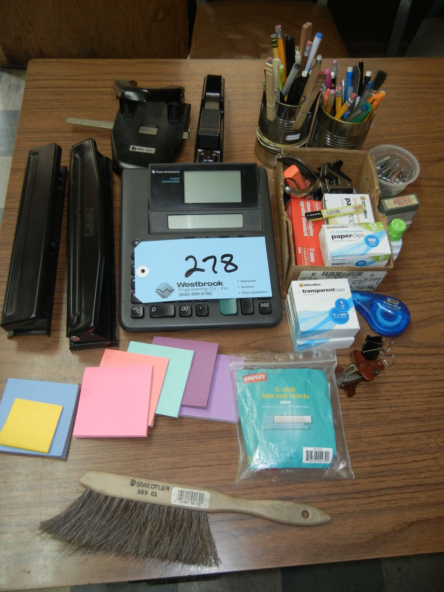 Calculator and misc office supplies