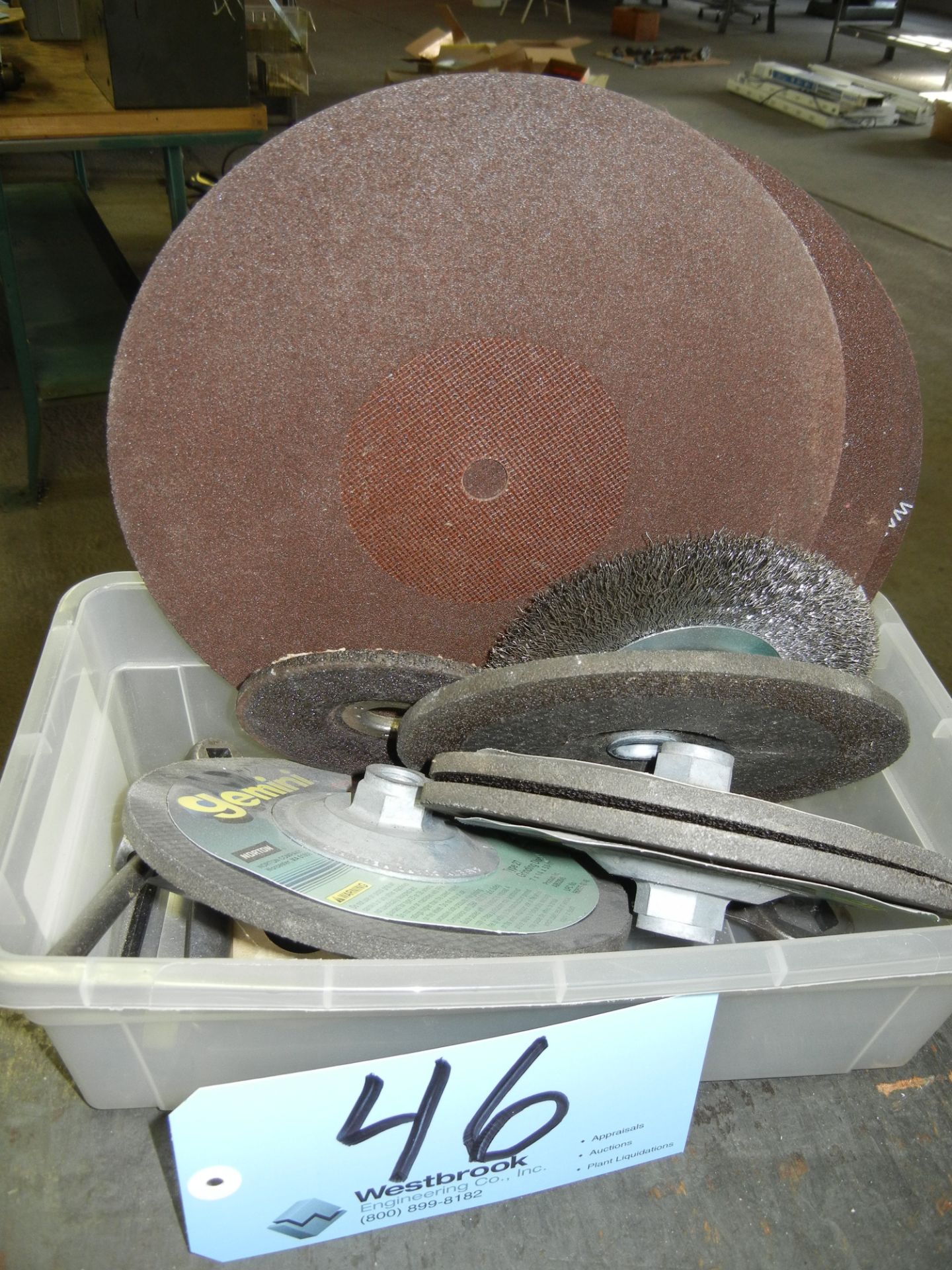 Lot-Side Grinder Grinding Wheels and Abrasive Cut-Off Wheels in (1) Tote