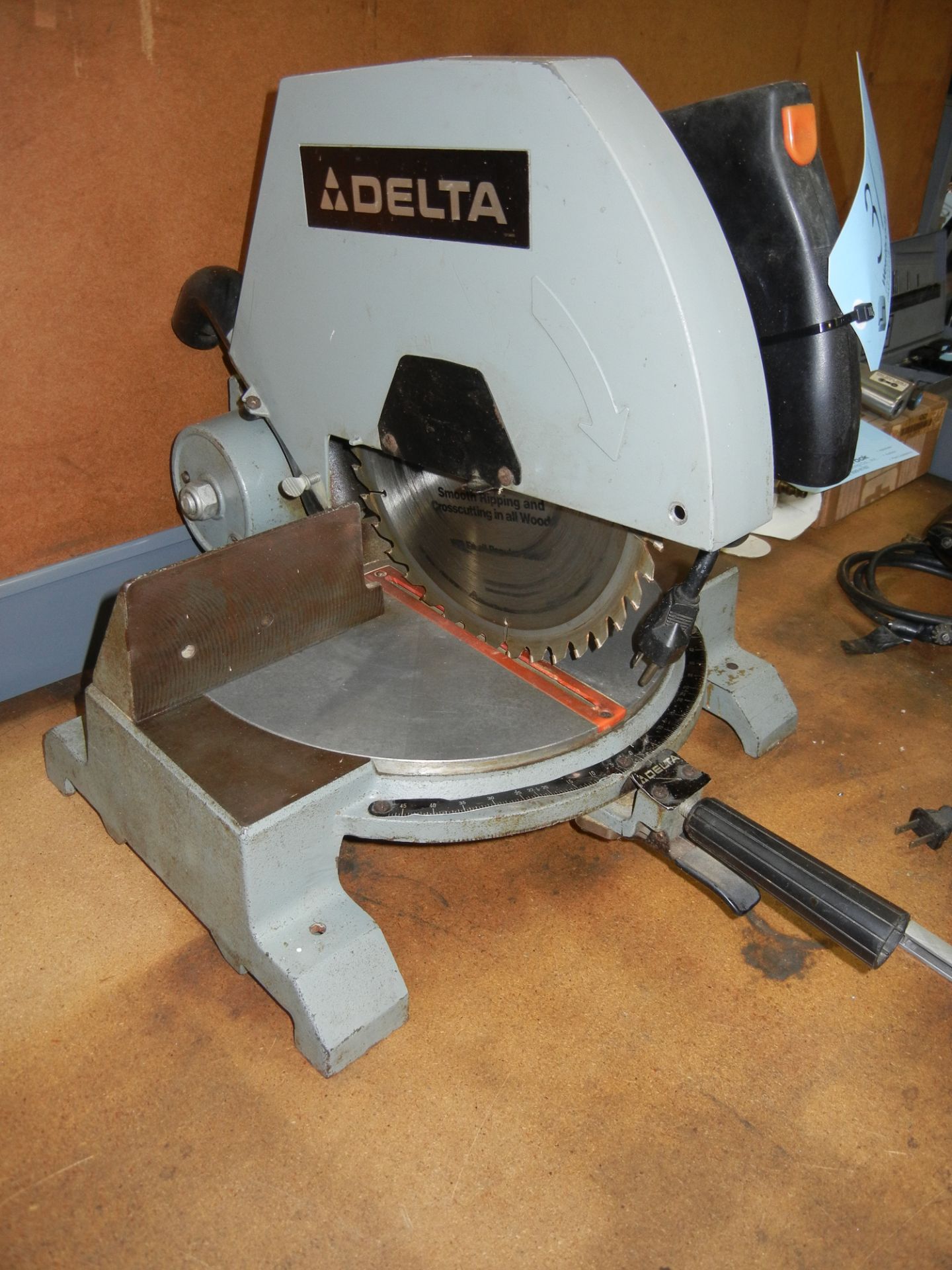 DELTA MODEL 34-080, 10" Miter Saw, S/N 8643 - Image 2 of 2