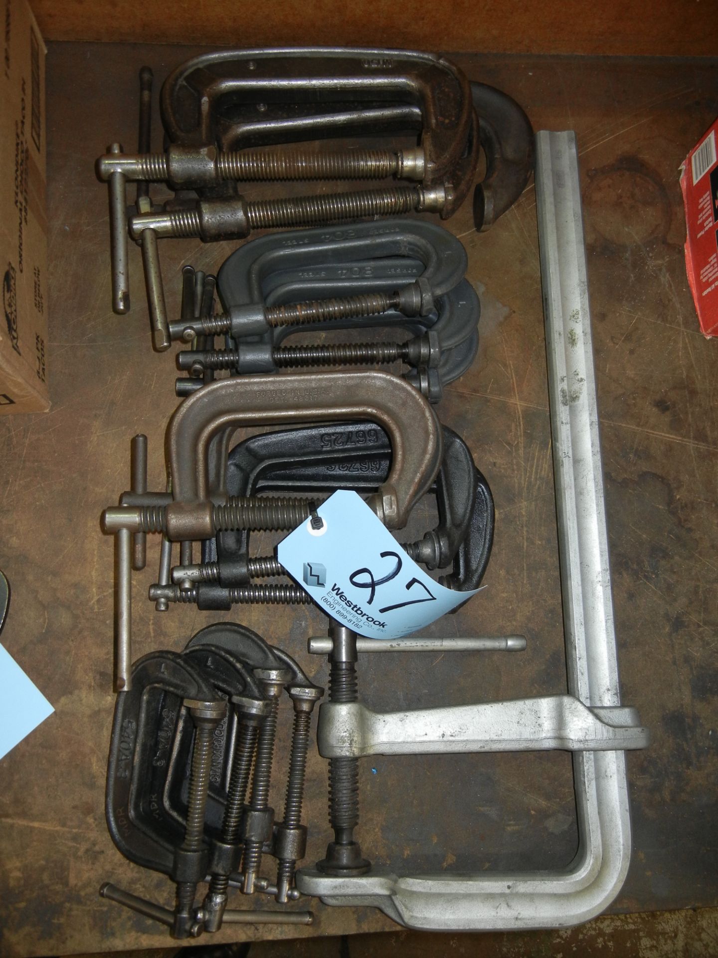 Lot-C-Clamps in (1) Row