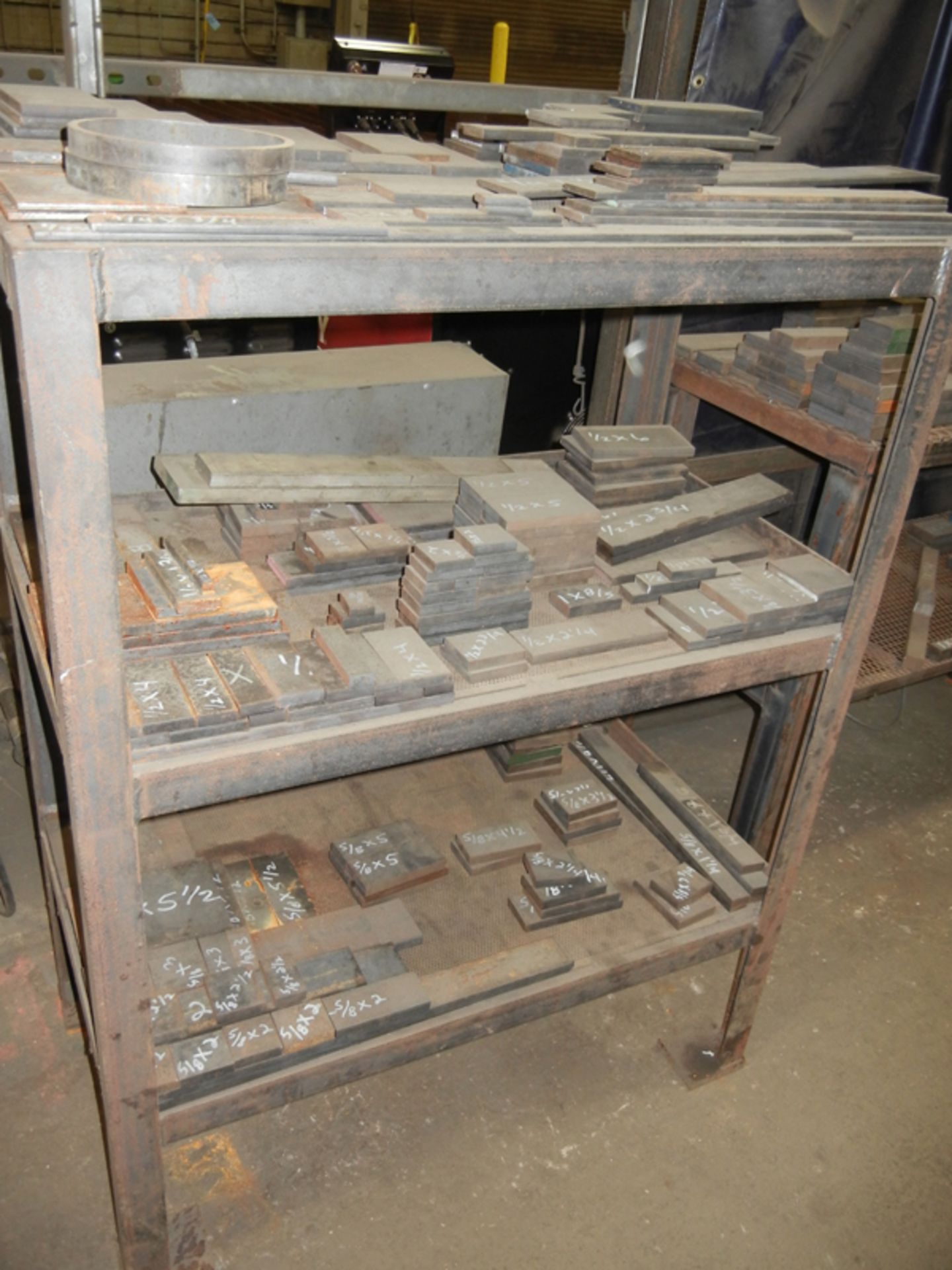 Lot-Steel Flat Bar Cut-Off Stock with (2) Racks - Image 3 of 3