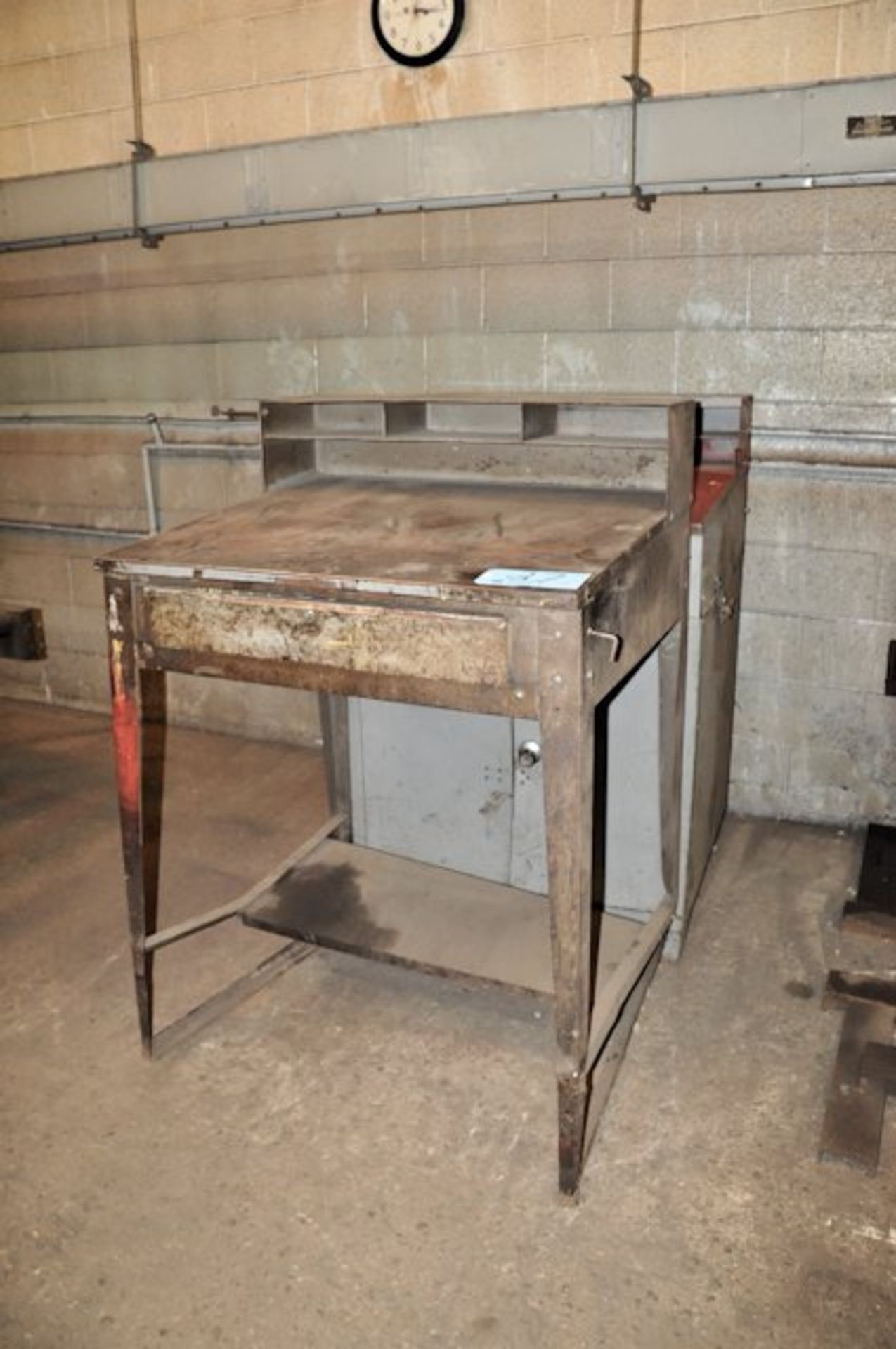 Lot-(2) Steel Shop Desks