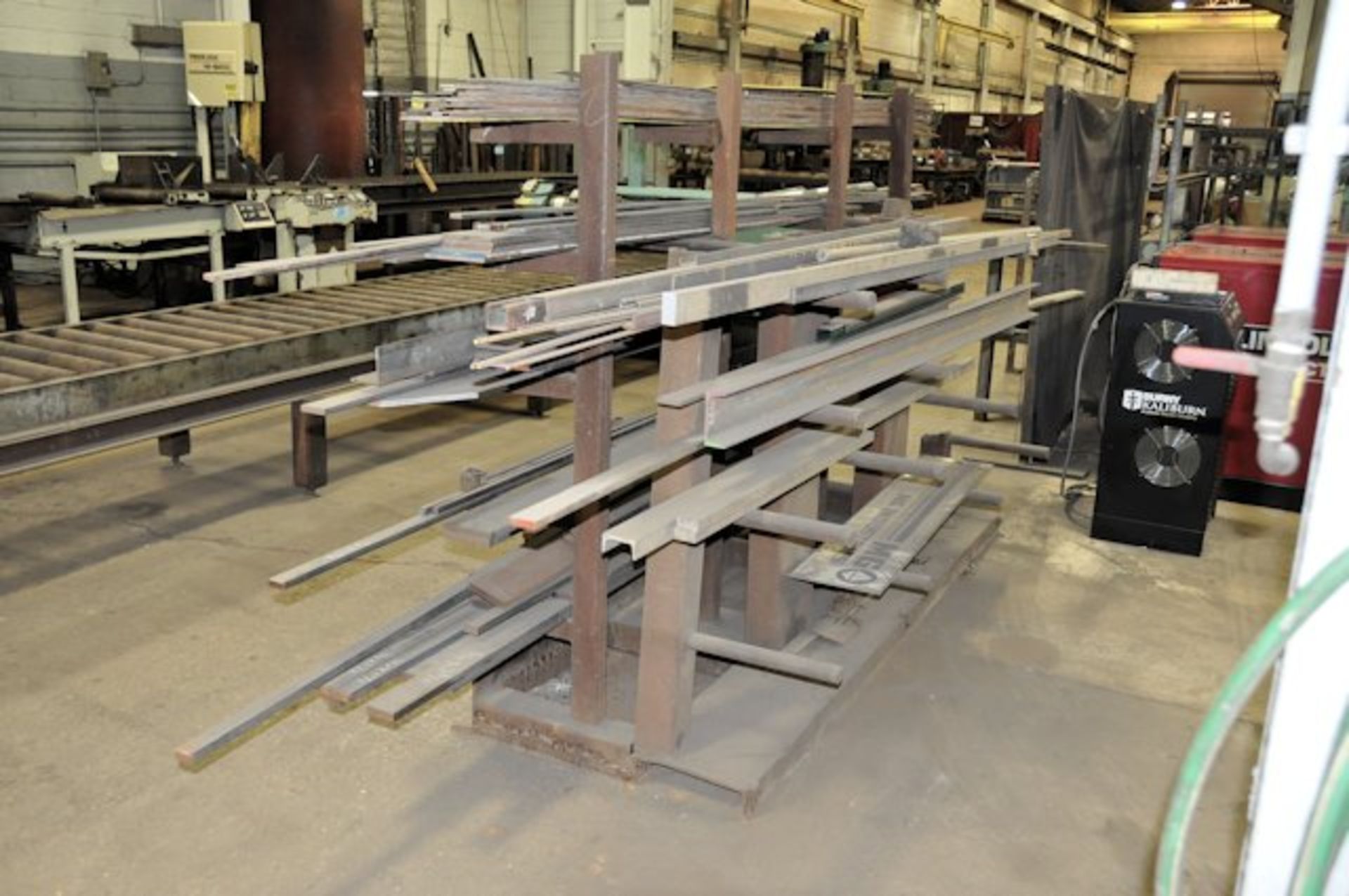 Lot-Steel Stock Consisting of: Flat Bar Stock; Angle Iron and C-Channel; Rack included - Image 2 of 4