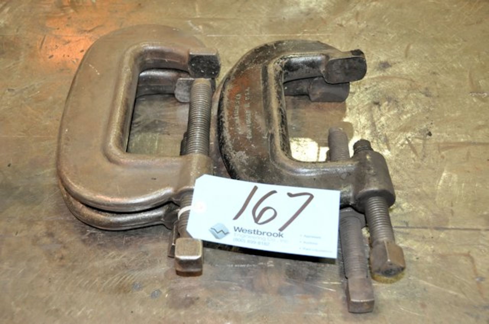 Lot-(4) 6" Die Clamps