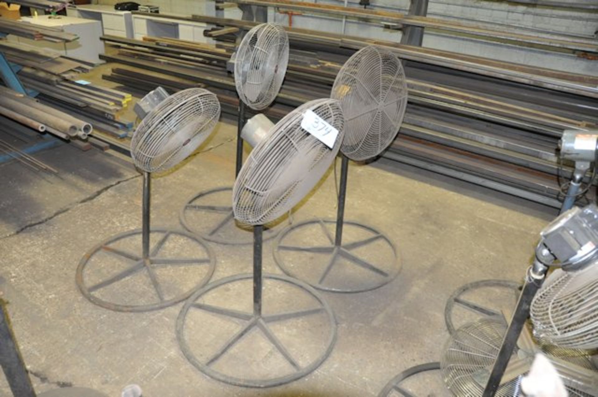 Lot-(4) Pedestal Shop Fans