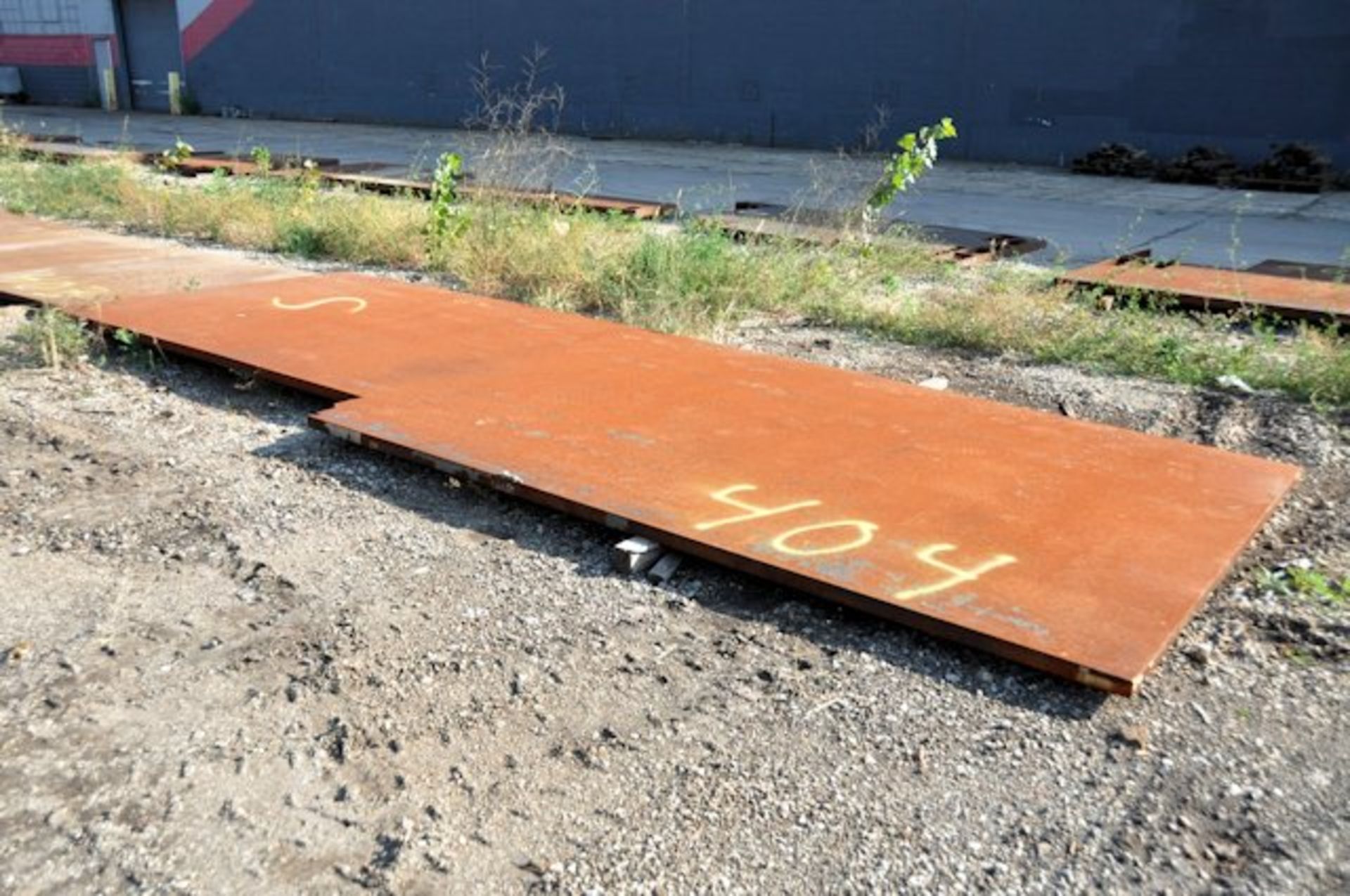 20' x 6' 11" x 2" Steel Plate; (Contains Some Cut-Outs); (North Yard Row 2)