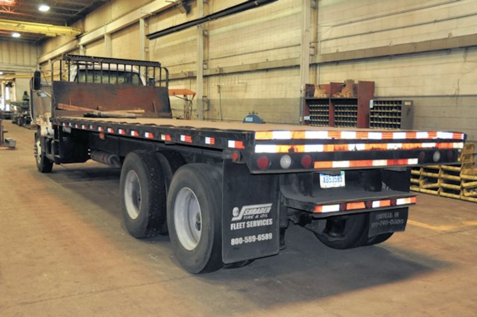 1996 GMC MODEL C7500; Tandem Axle Quad Wheeled 8' x 24' Stake Body Truck; Diesel Engine, Air Brakes - Image 2 of 4