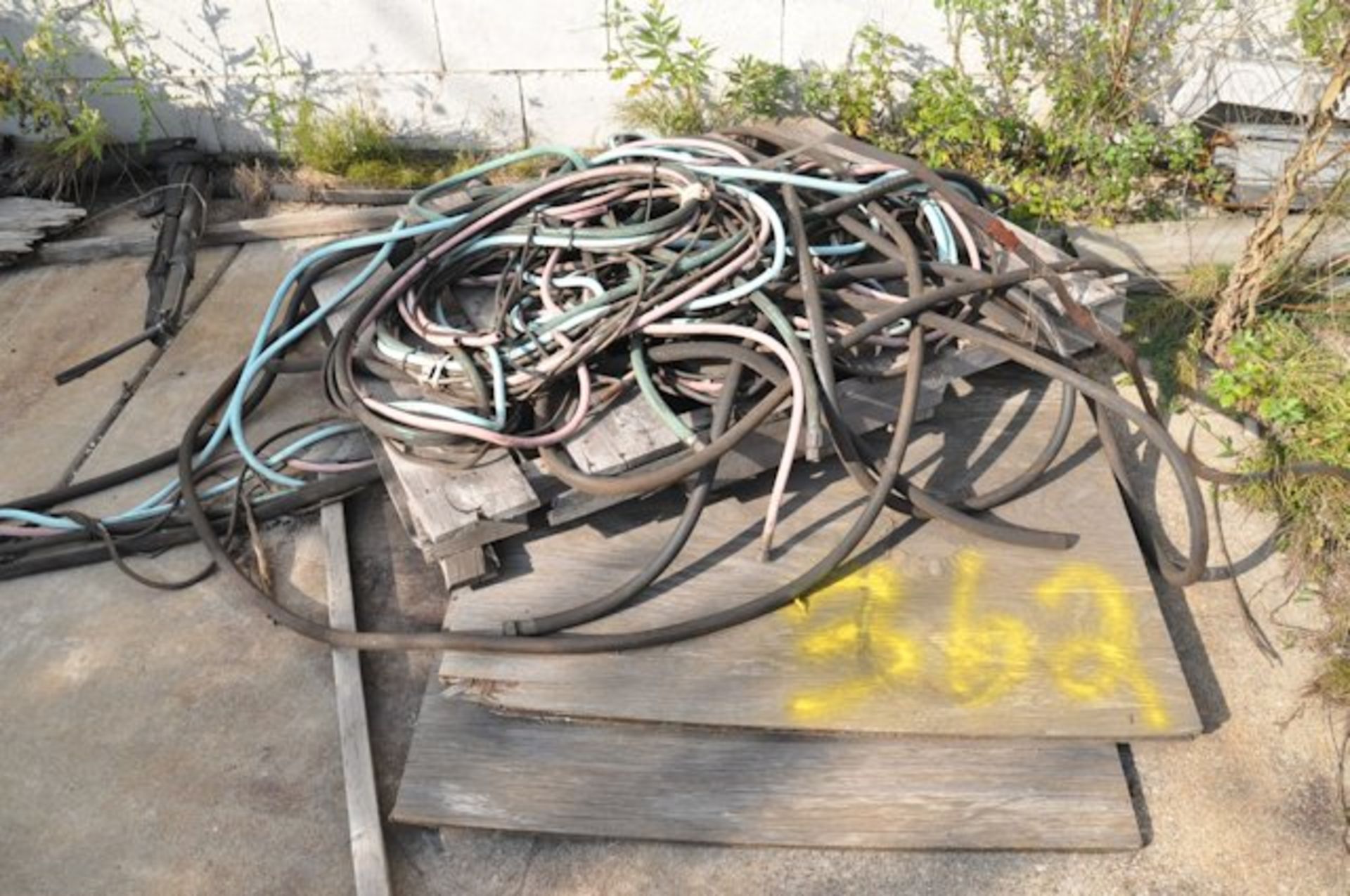 Lot-Spool of Wire and Pallet of Hoses; (In Shed Outside of Building 2) - Image 2 of 2