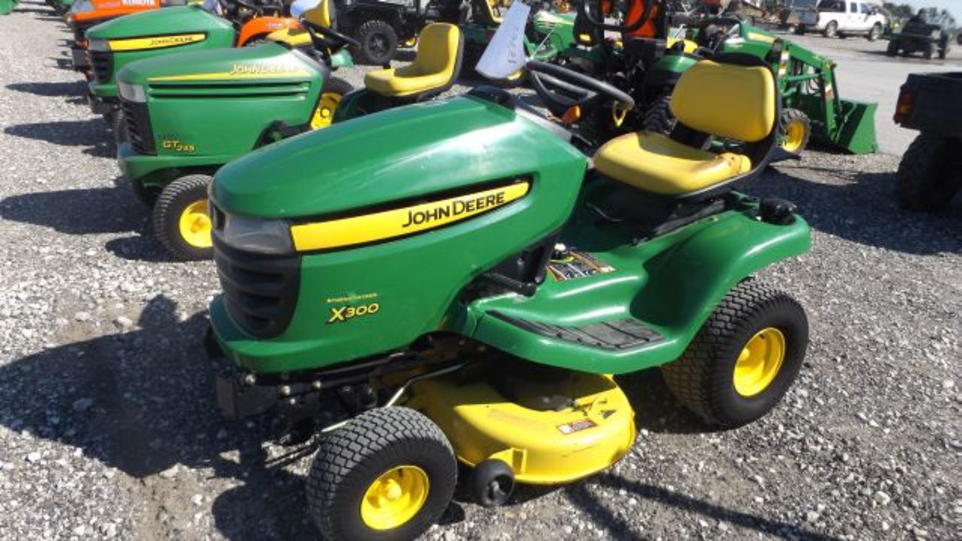 2008 JD X300 Mower #111748, 243 hrs, 42" Deck, 18hp Kawasaki, Air Cooled, Hydro, sn#