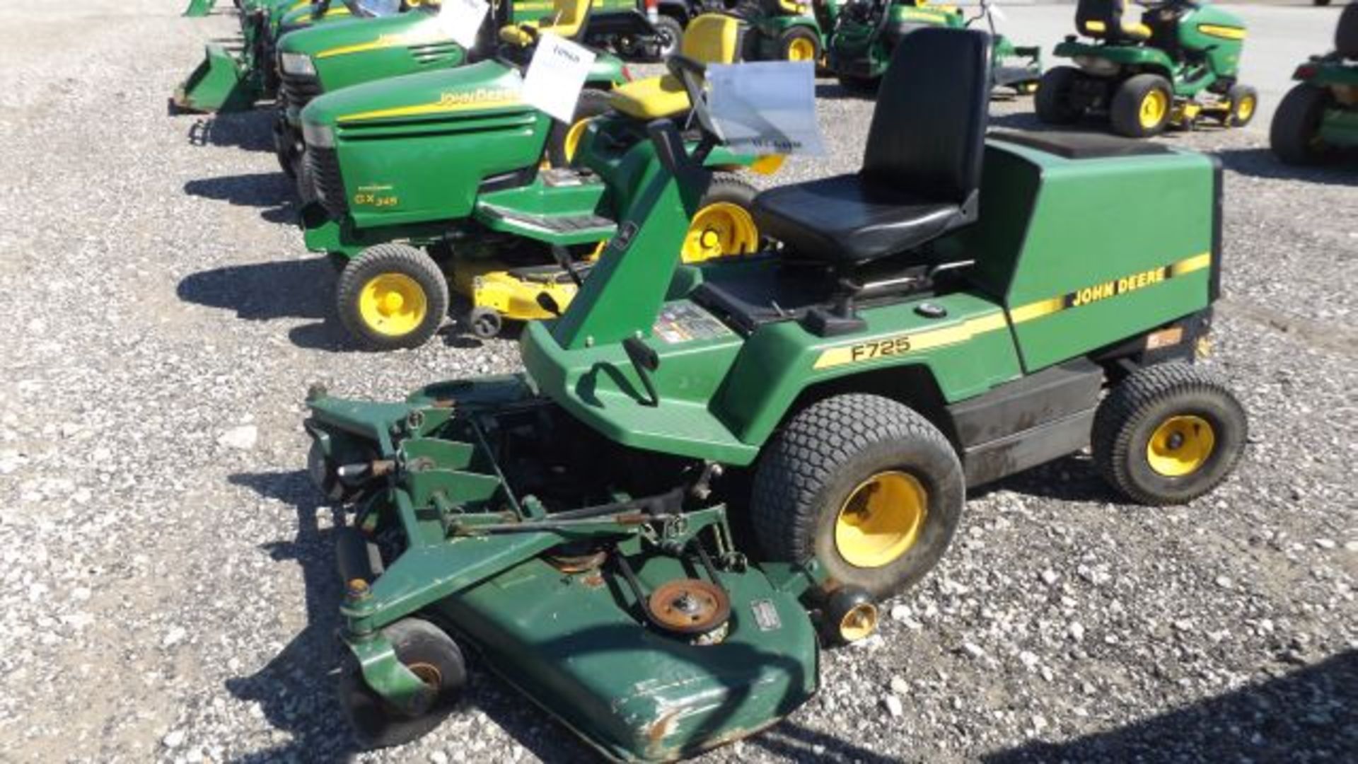 1998 JD F725 Mower #111891, 3560 hrs, 50" Front Mounted Deck, 20hp Kawasaki, Water Cooled, V-Twin,