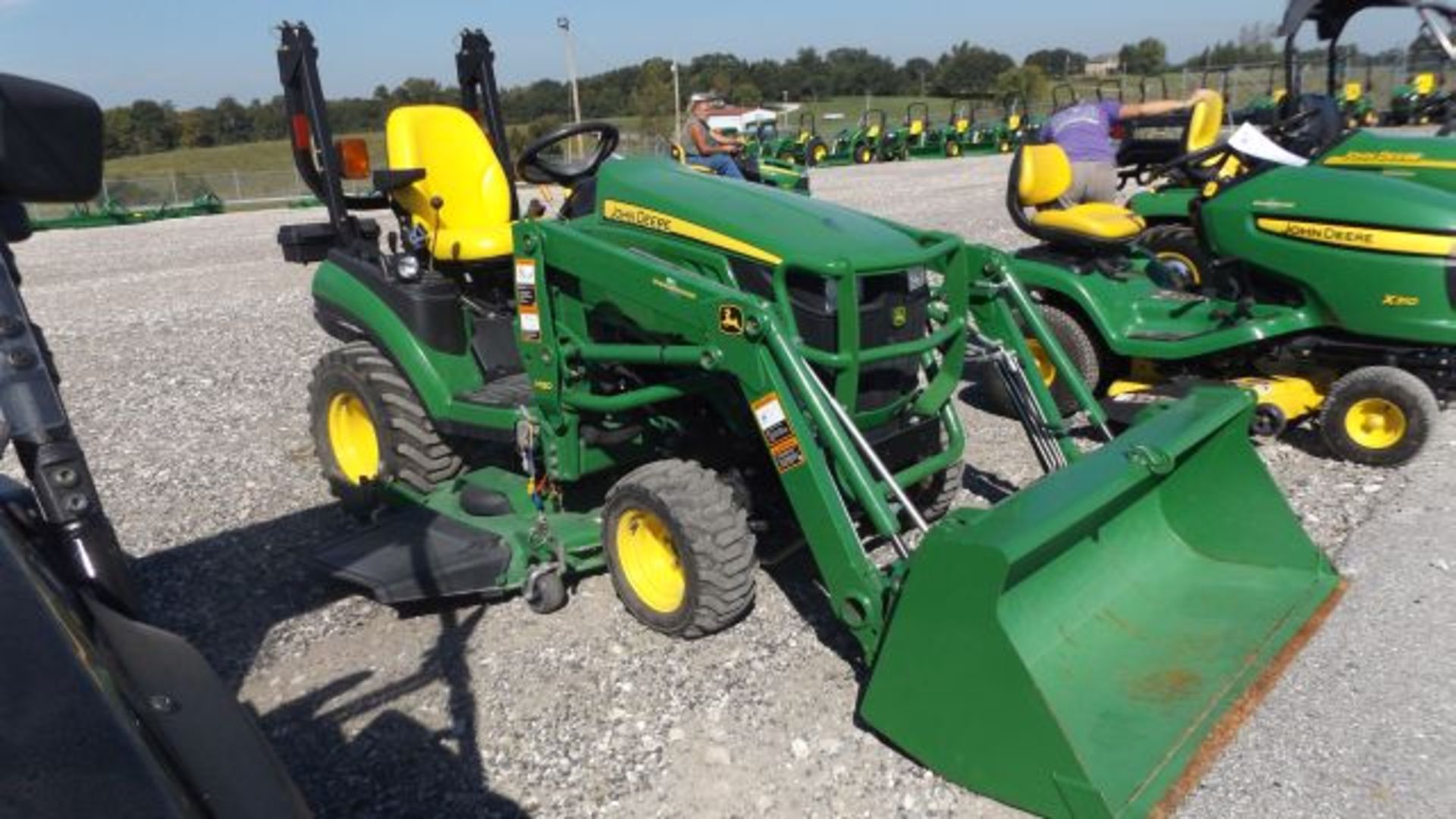 2012 JD 1026R Compact Tractor #111723, 440 hrs, MFWD, 26hp Yanmar, 2 sp Hydro, R4 Tires, CAT 1 Ltd