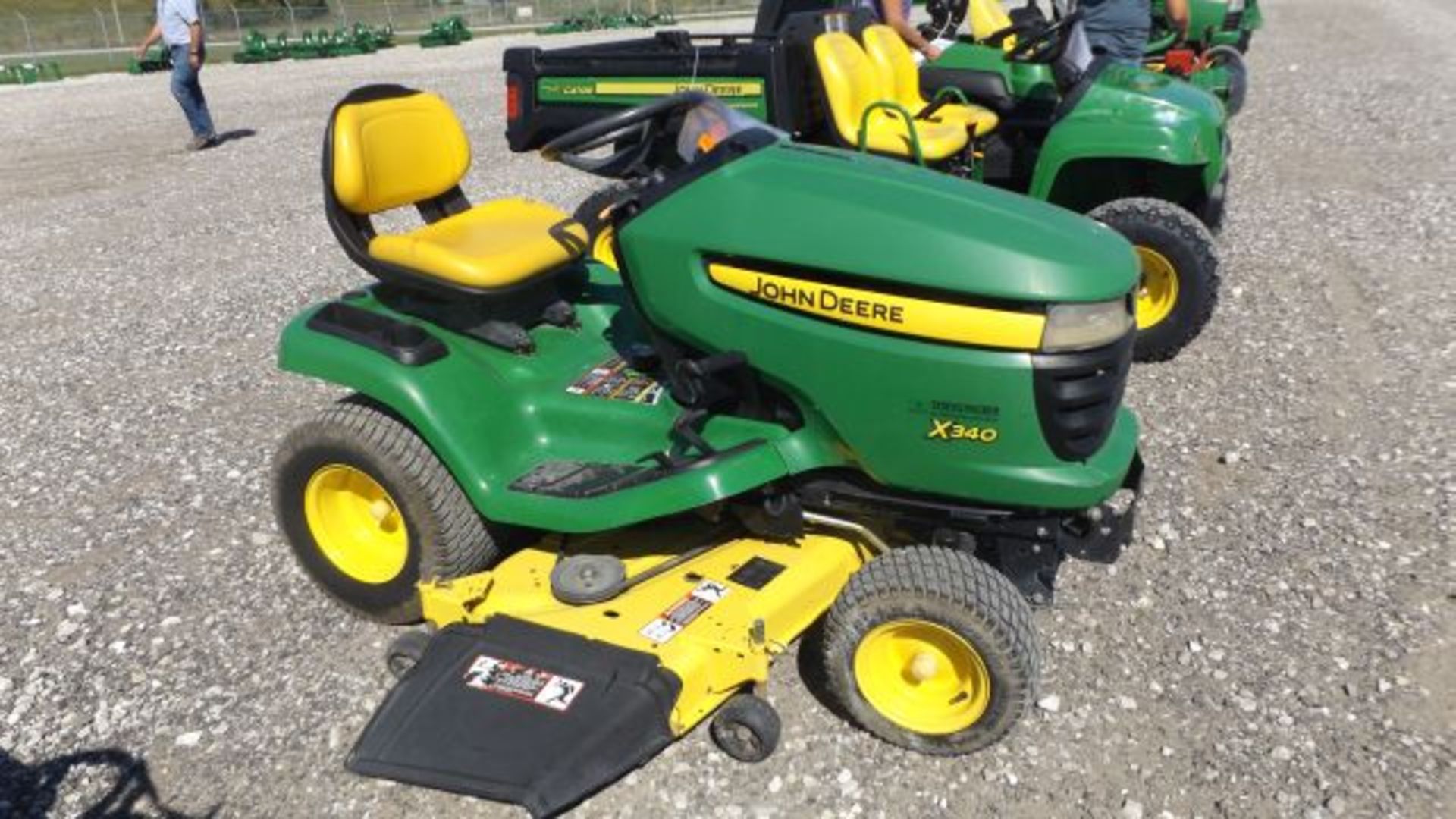 2008 JD X340 Mower #112023, 610 hrs, 54" Deck, 25hp Kawasaki V-Twin, Air Cooled, Hydro, Hood - Image 2 of 3