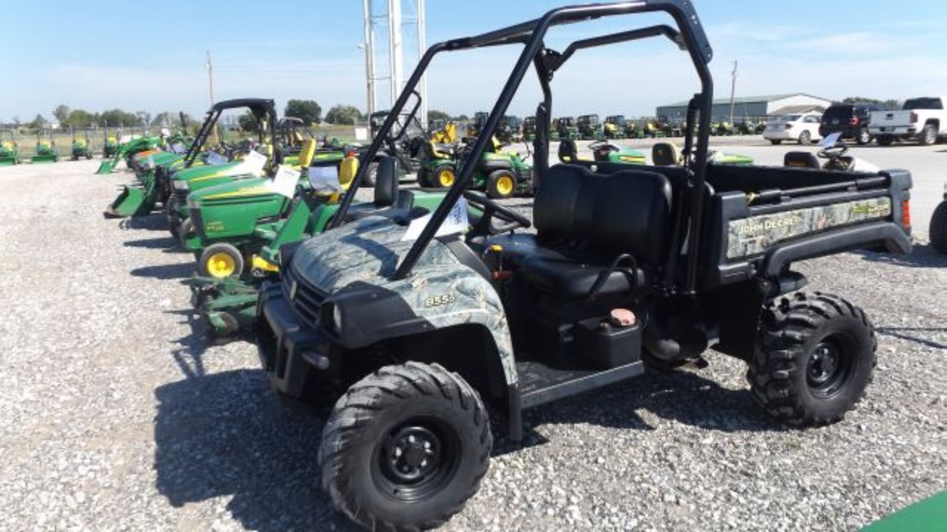 2011 JD 855D Gator #111408, 475 hrs, 4wd, Diesel, 24hp Yanmar, Water Cooled, Traction Tires, Black