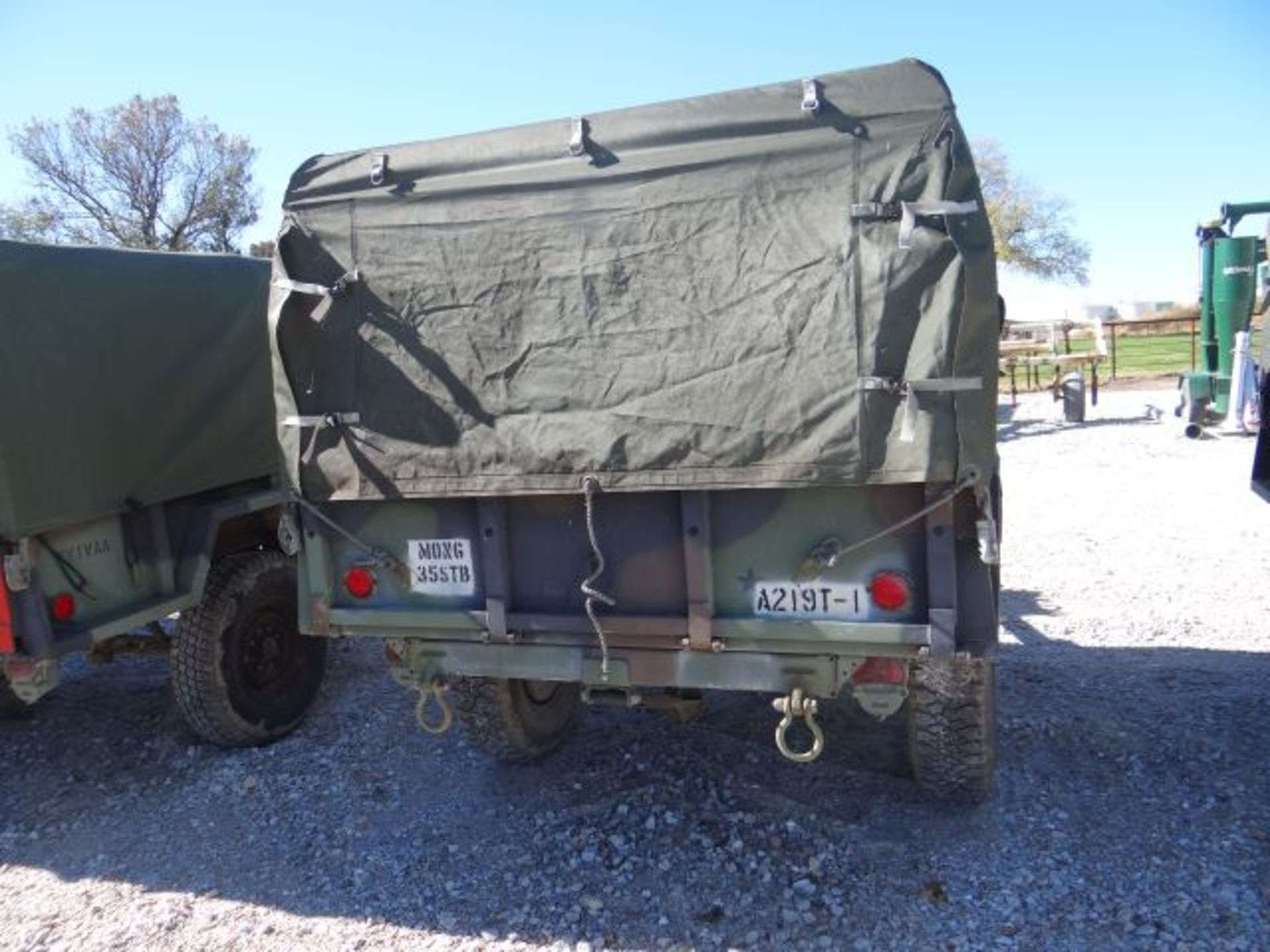 1991 UMC Military Trailer 3/4 Ton, Pintle Hitch, Cargo Tarp, Title in the Office - Image 3 of 3