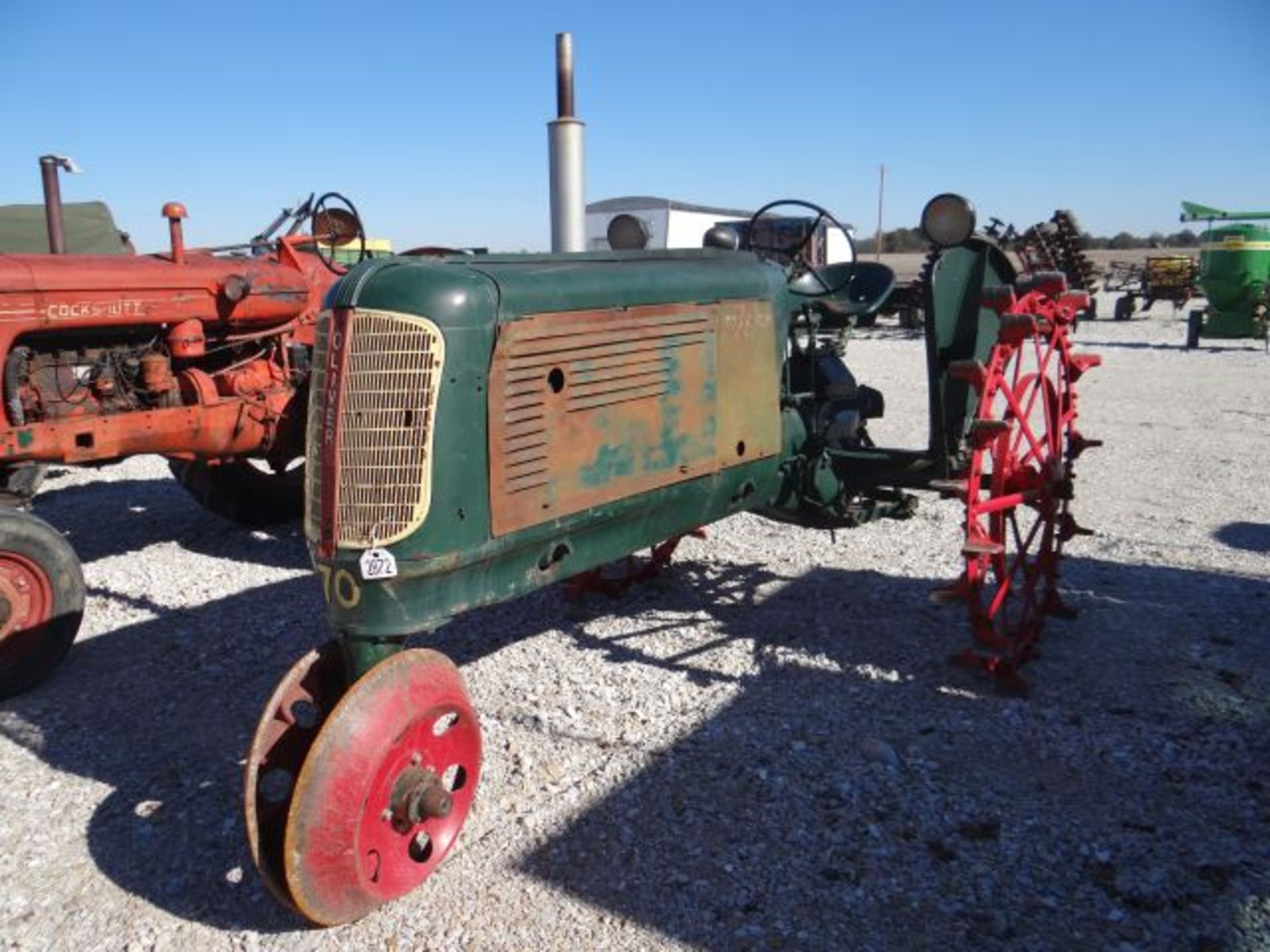 Oliver 70 Tractor on Steel Wheels