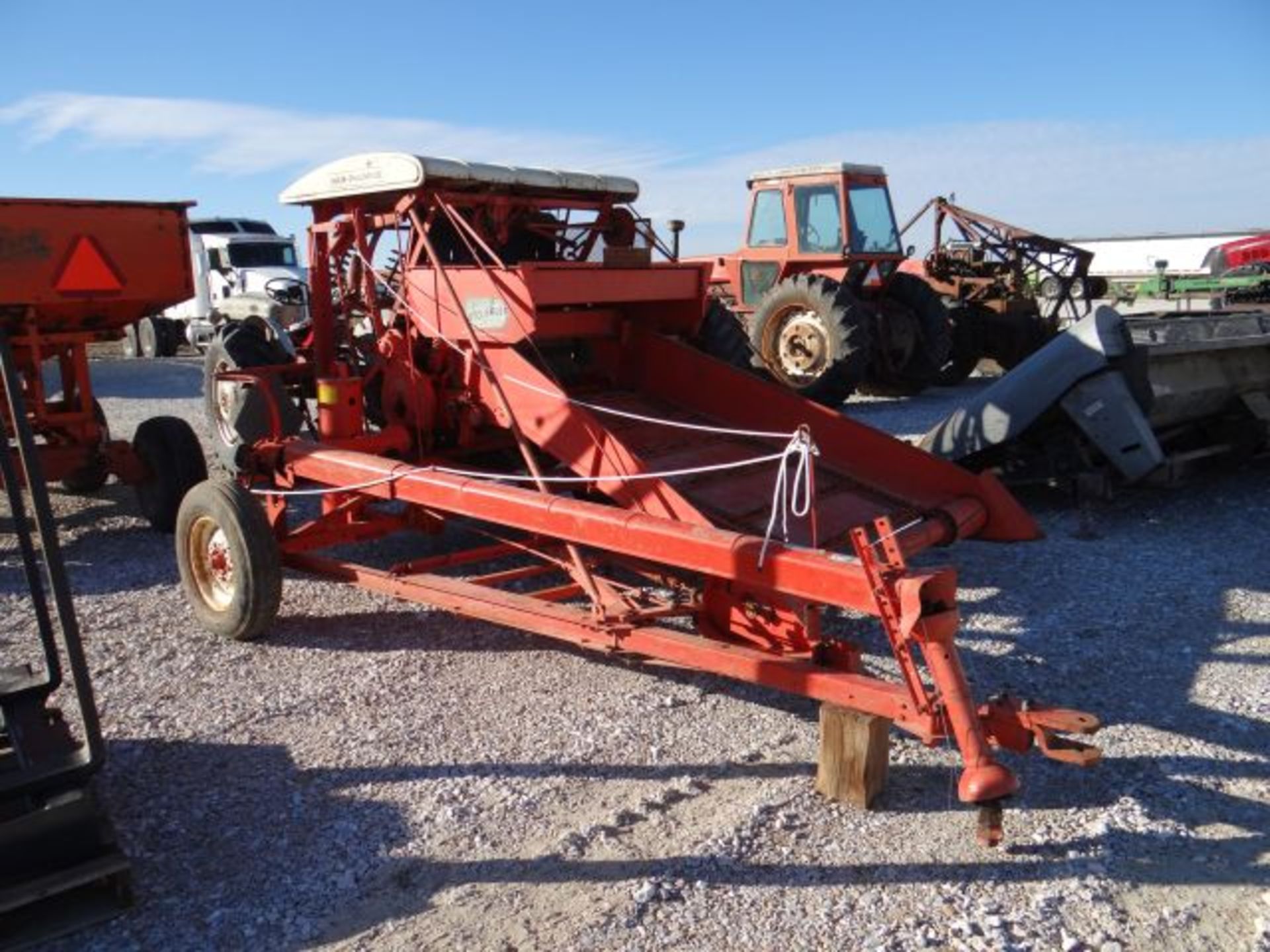 AC Roto Baler White Top, 2000 Total Bales, Always Shedded, sn#76603