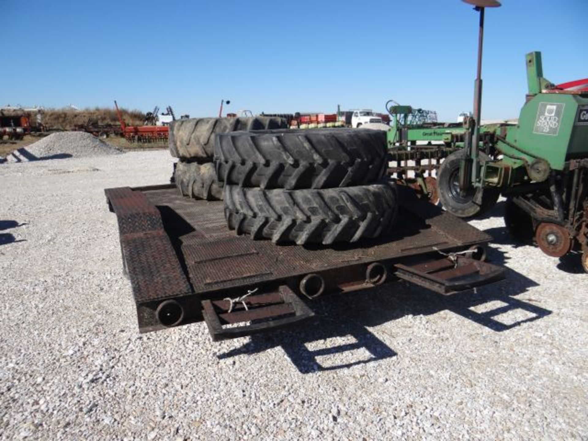 Homemade Skid Steer Trailer 12'x6'6" Steel Bed, Tandem Axle, Bumper Hitch, No Title - Image 3 of 3
