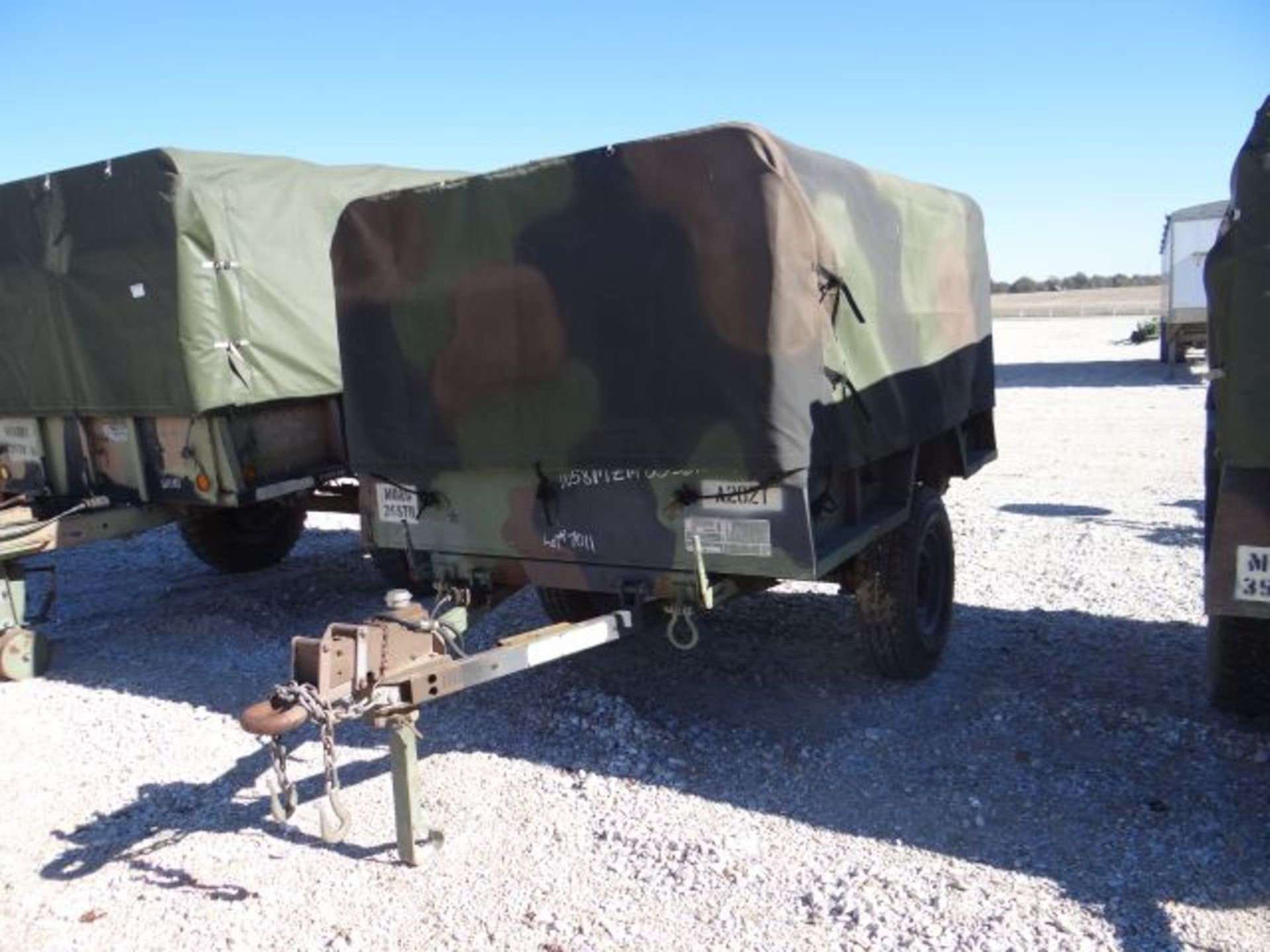 1991 UMC Military Trailer 3/4 Ton, Pintle Hitch, Cargo Tarp, Title in the Office - Image 2 of 3