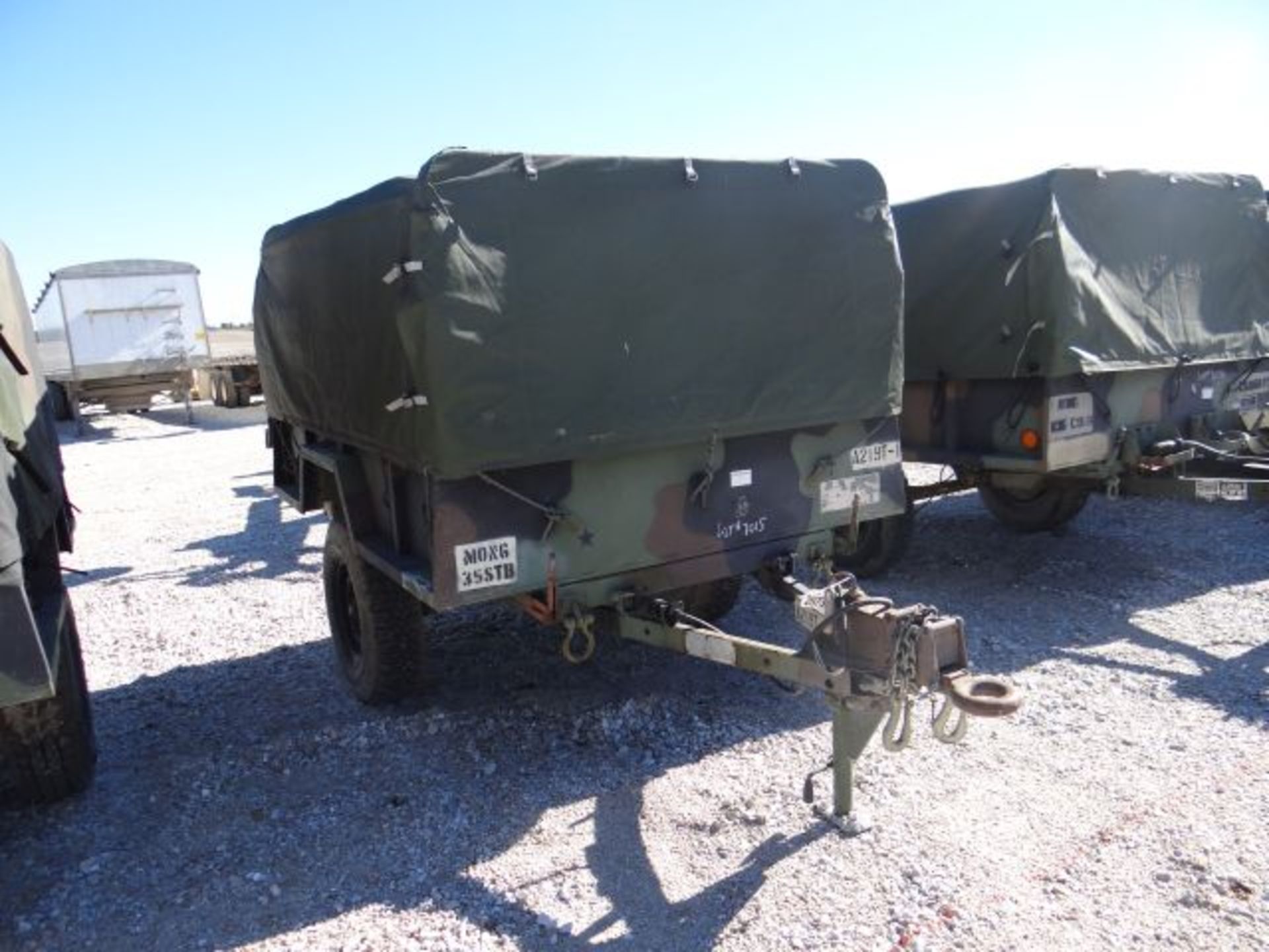 1991 UMC Military Trailer 3/4 Ton, Pintle Hitch, Cargo Tarp, Title in the Office - Image 2 of 3