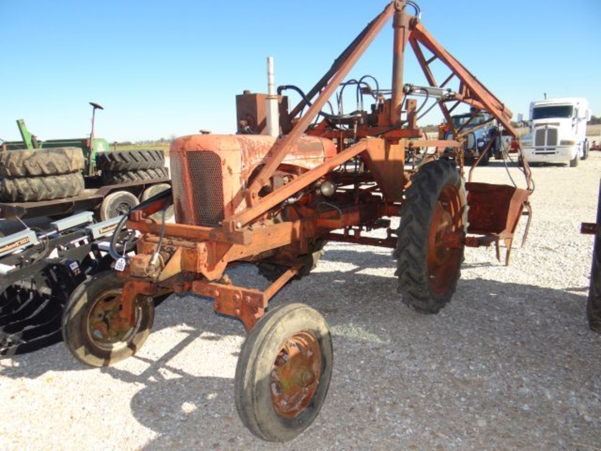 AC WC Tractor w/Thompson Cane Loader, Factory Counter Weights, Runs & Works