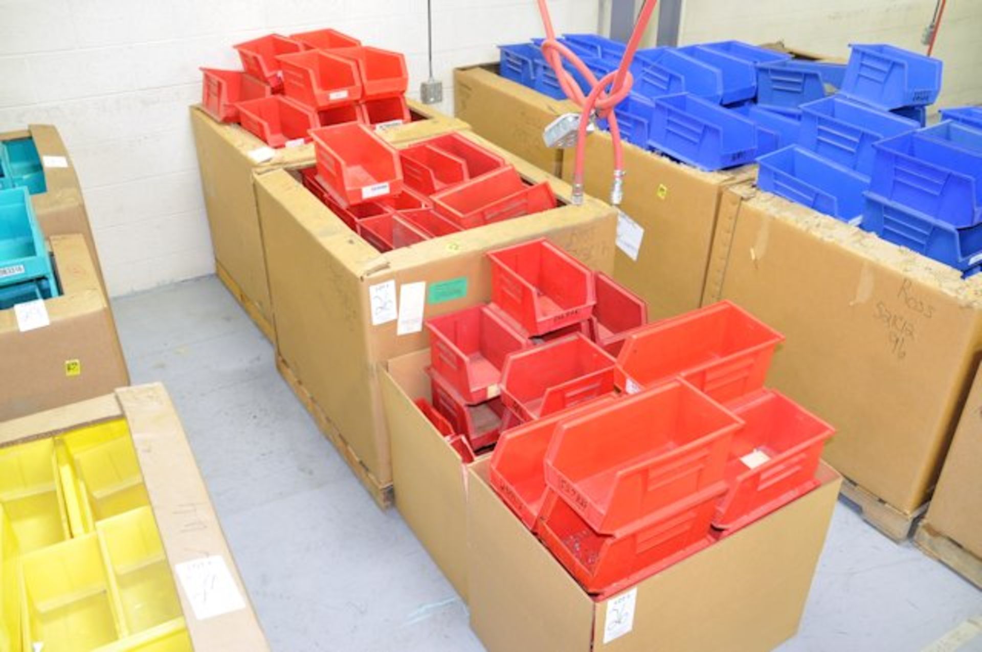 Lot-Plastic Bins in (4) Boxes