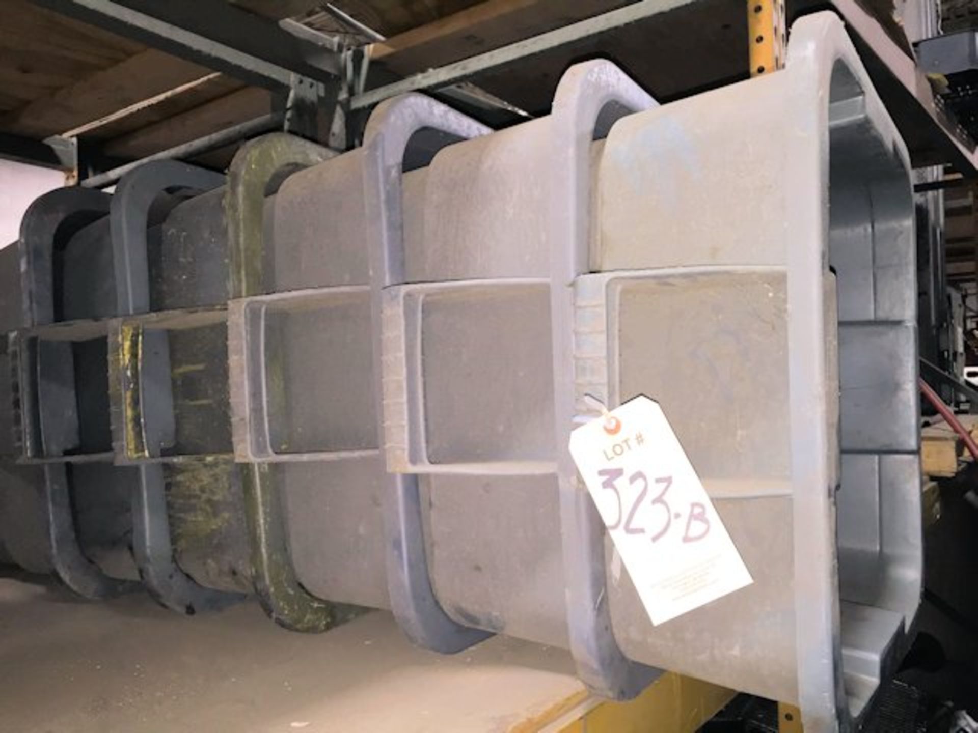 Lot-Trash Cans in (1) Section; (Truck Well)