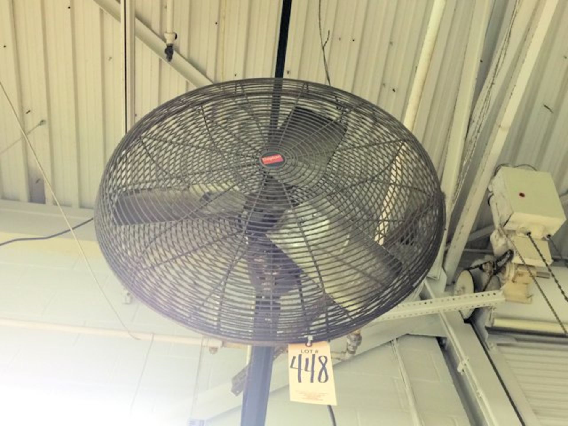 Lot-(8) Mounted Shop Fans - Image 5 of 8