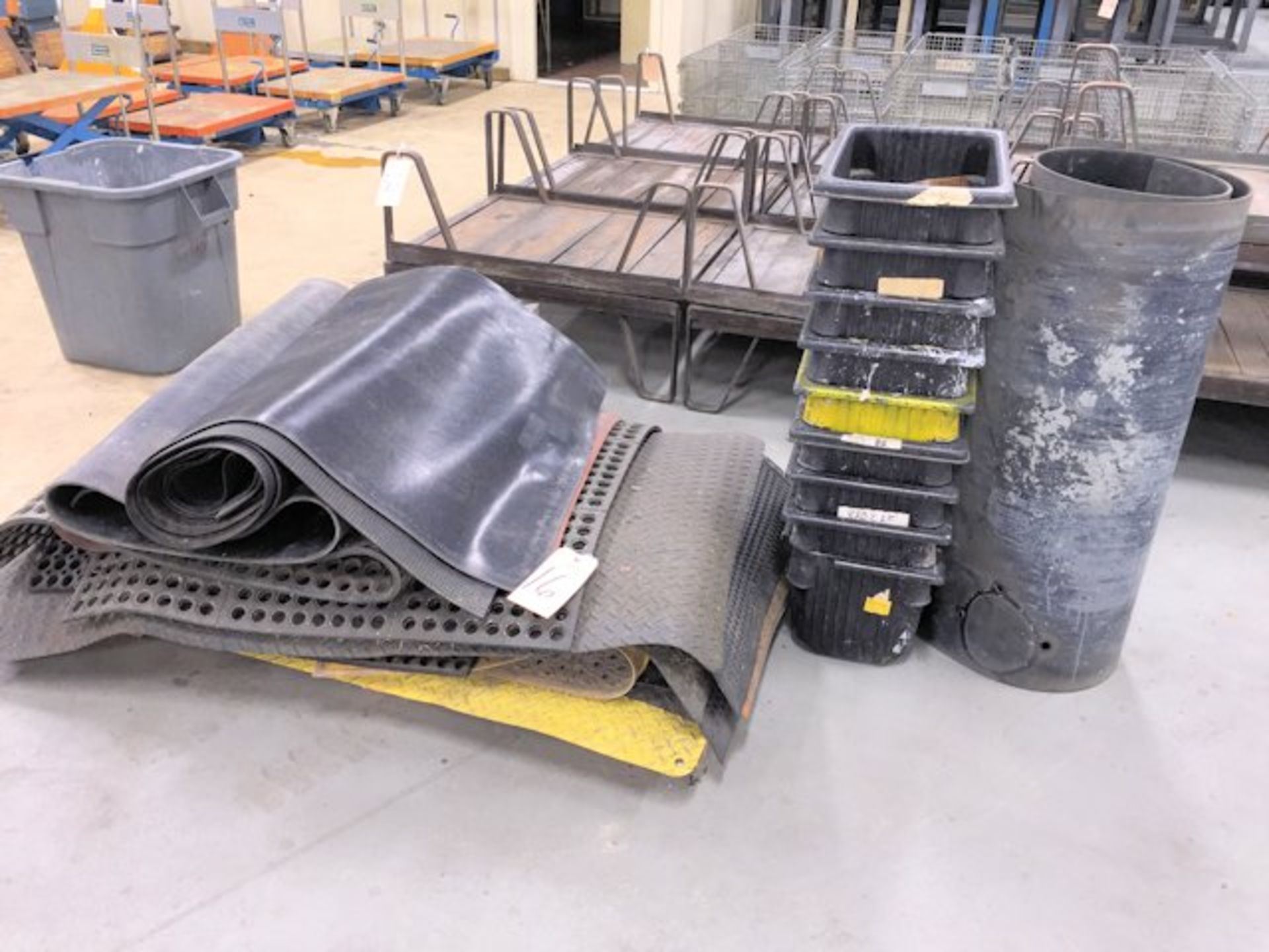 Lot-Rubber Floor Mats on (1) Pallet with Totes