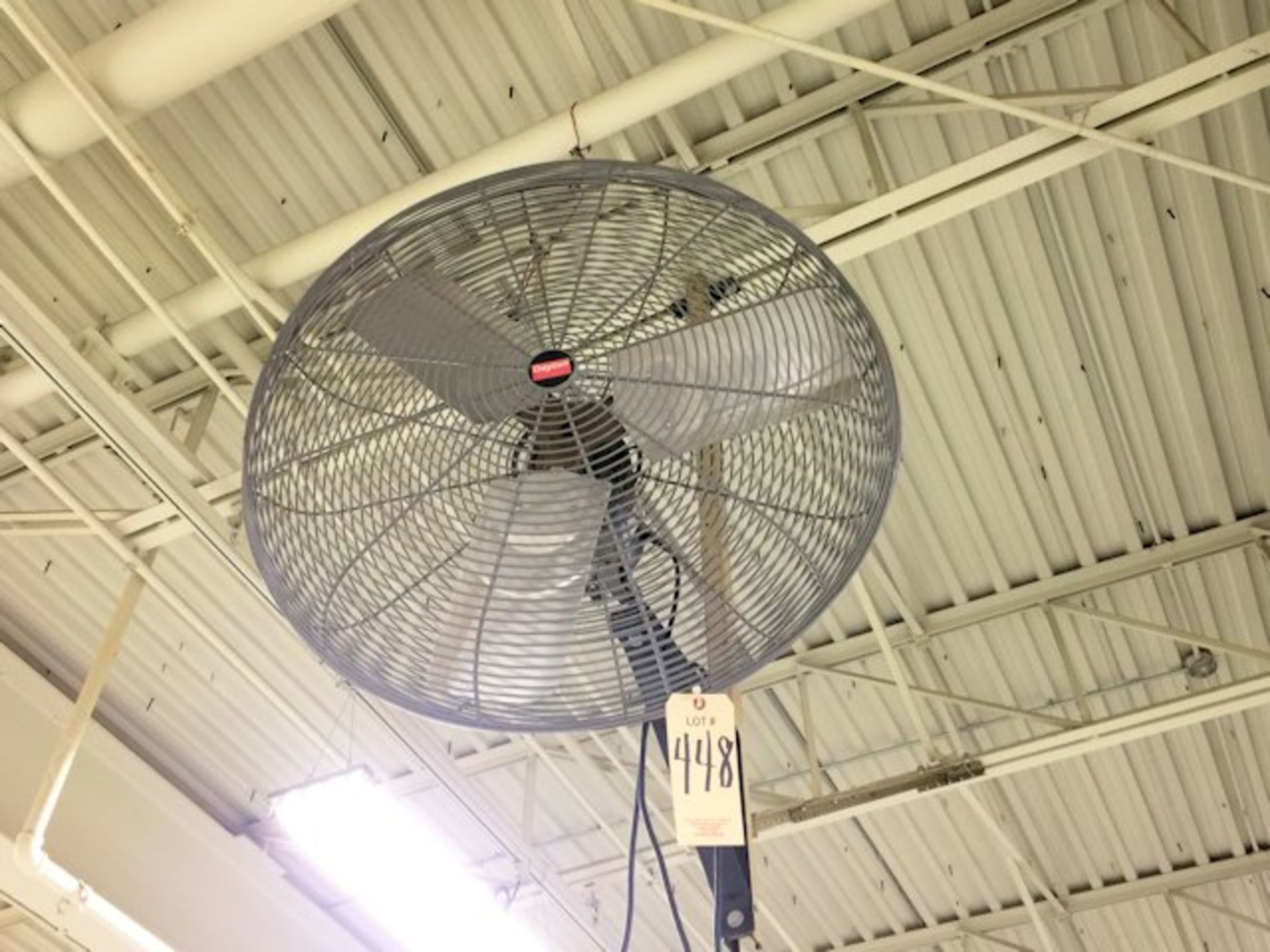 Lot-(8) Mounted Shop Fans - Image 2 of 8