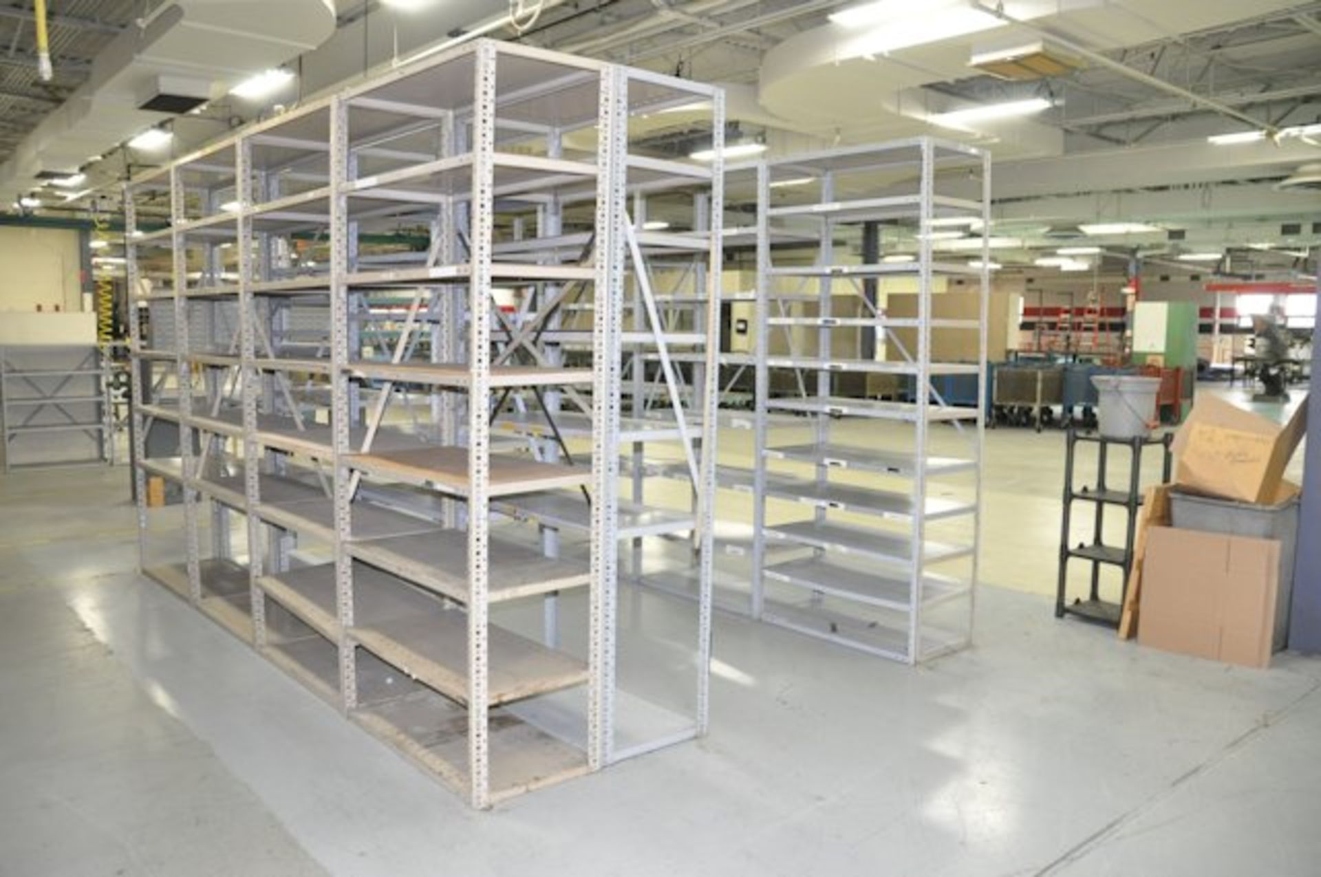 Lot-(12) Sections Shelving