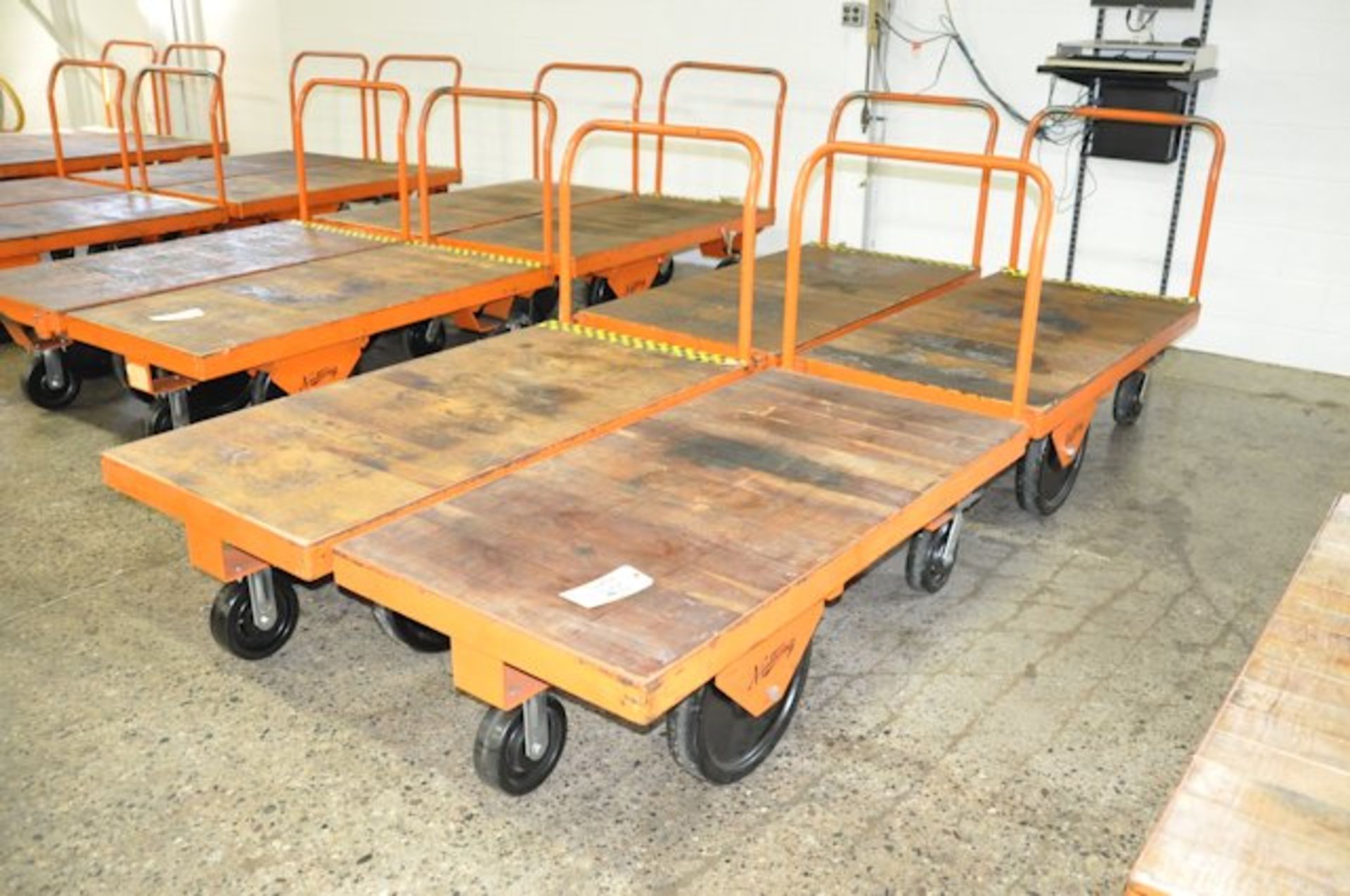 Lot-(4) NUTTING Flat Bed Carts