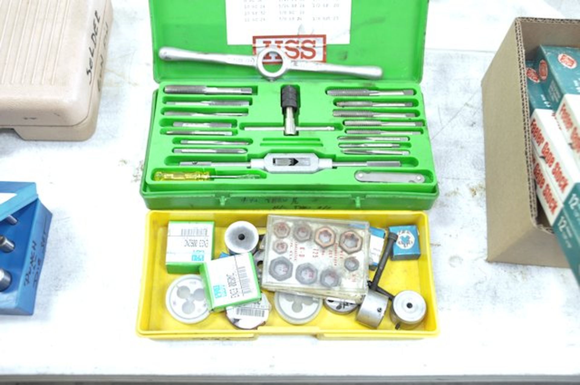 Lot-(1) Tap and Die Set and (1) Service Kit of Rethreading Dies