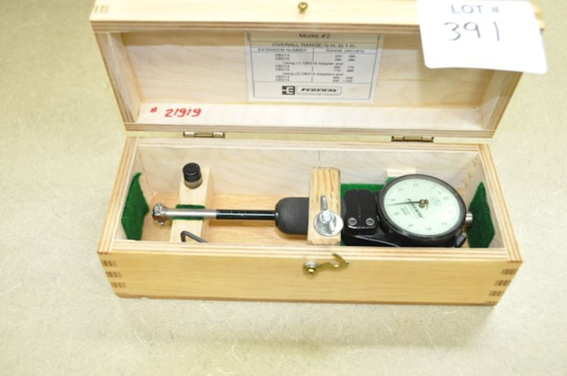 BOICE Bore Gage with Federal Dial Indicator and Case