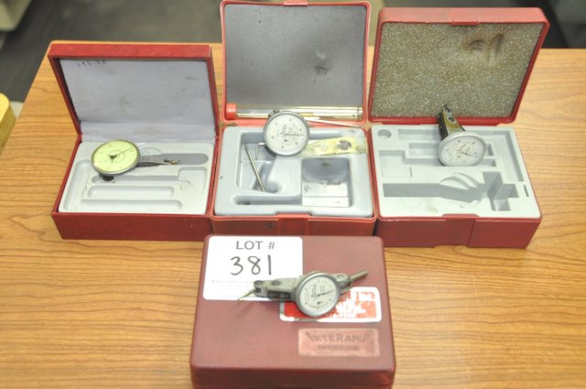 Lot-(3) INTERAPIDS and (1) FEDERAL Dial Indicators with Cases