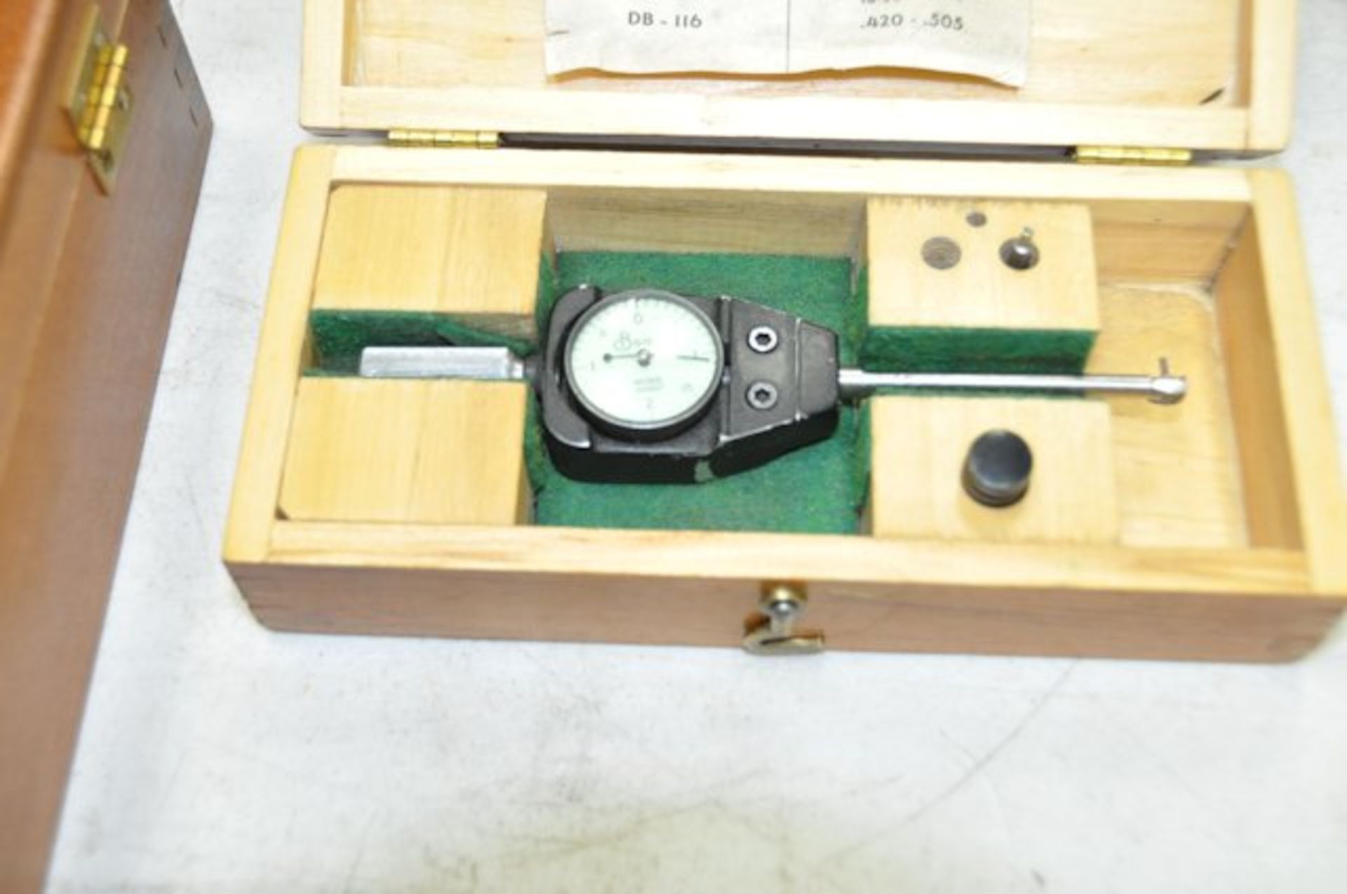 BOICE Carbide Tipped Bore Gage with Boice Dial Indicator and Case