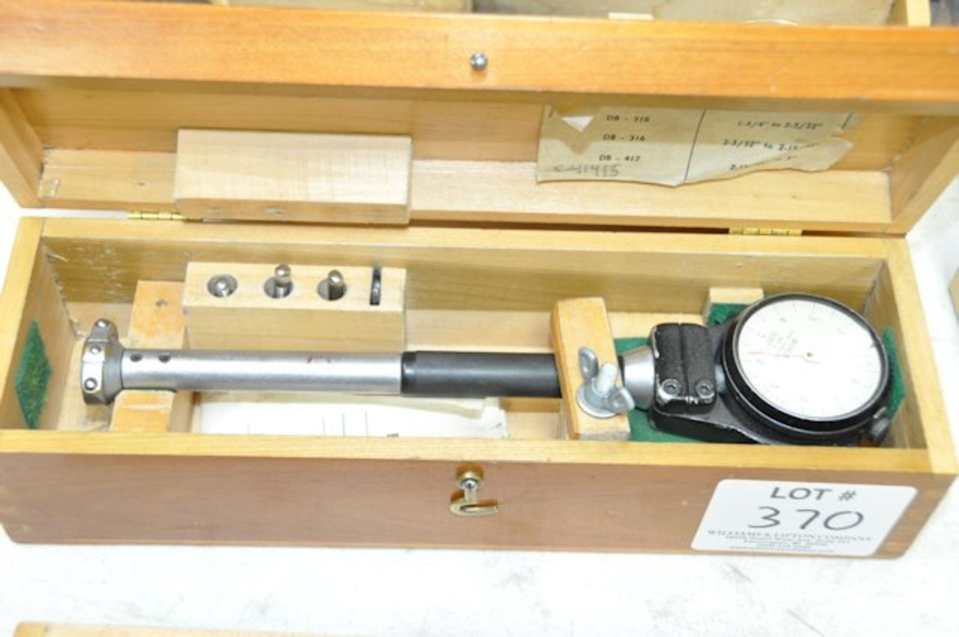 BOICE Carbide Tipped Bore Gage with Boice Dial Indicator and Case