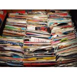 A large quantity of in excess of 250 vinyl single records,