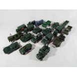 19 diecast model military vehicles, predominantly Lesney, good,