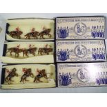 Blenheim Military Models - three boxed sets of traditional toy soldiers hand-painted by Derek J