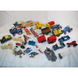 A group of farm equipment, Britains, Dinky and Corgi to include tractors, disc harrows, balers,