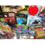 A collection of predominantly sealed blister packs to include Star Wars Episode 1, Zelda, X-Men,