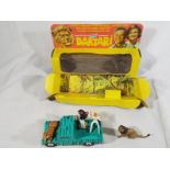 A Corgi Toy Gift Set 7 from the popular TV programme ‘Daktari’ comprising Land Rover in black zebra