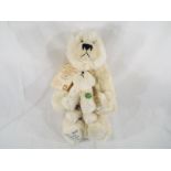 Hermann - a Polar Bear Mama with her Baby, mohair,