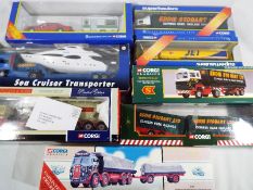 A collection of diecast model motor vehicles in presentation boxes to include Corgi Superhaulers