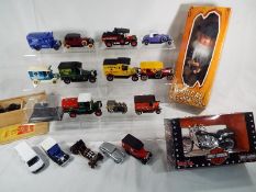 Approximately 18 diecast model motor vehicles to include, Matchbox, Lesney and Maisto,