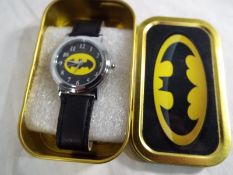 Batman - a unused Batman watch in a Batman presentation tin (offered for re-sale due to non-payer)