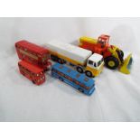 Dinky Toys - an Eaton Yale Tractor Shovel # 973, a Leyland Octopus Tanker # 944,