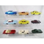 Dinky Toys - nine models comprising a Buick Riviera, Vauxhall 101, Packard 132,